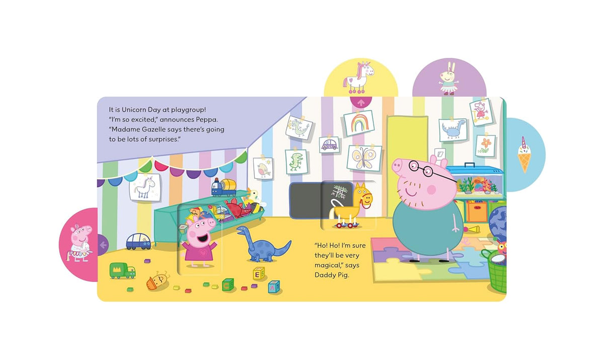 Peppa Pig: Unicorn Friends (A Pull-the-Tab Board Book)