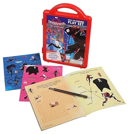 Book & Magnetic Playset: Marvel Spider Man Into the Spiderverse