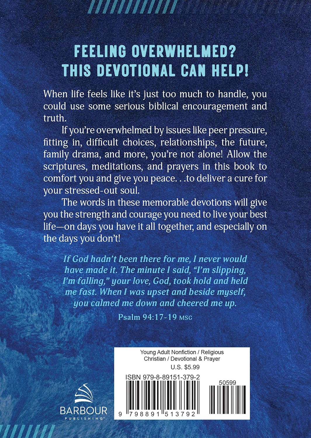 180 Devotions for When Life Is Overwhelming for Teen Guys