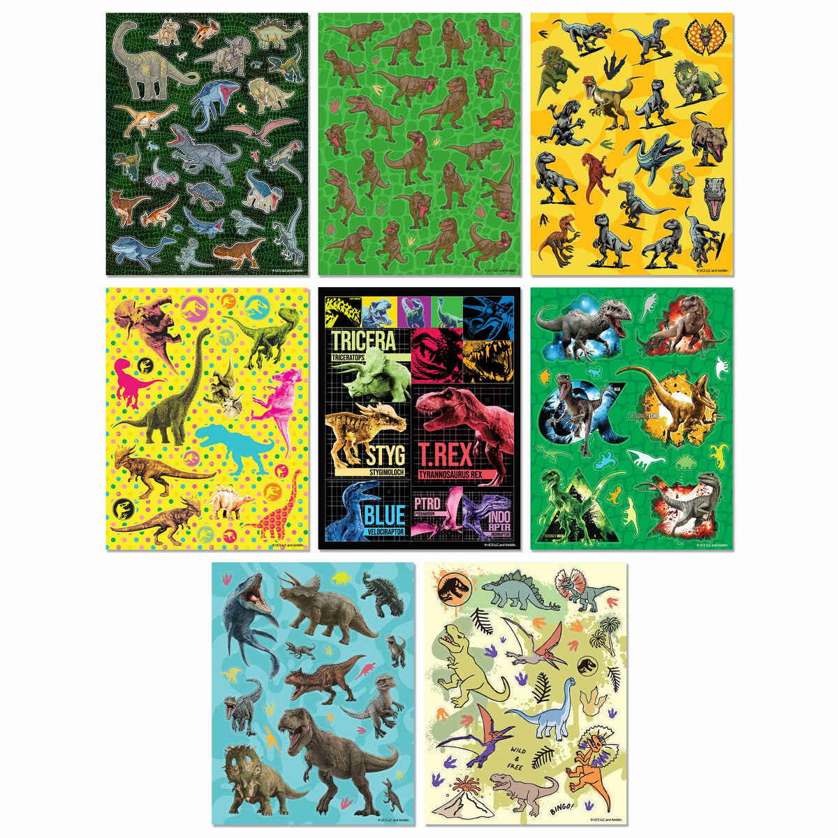 Kaleidoscope Sticker Bomb Jurassic