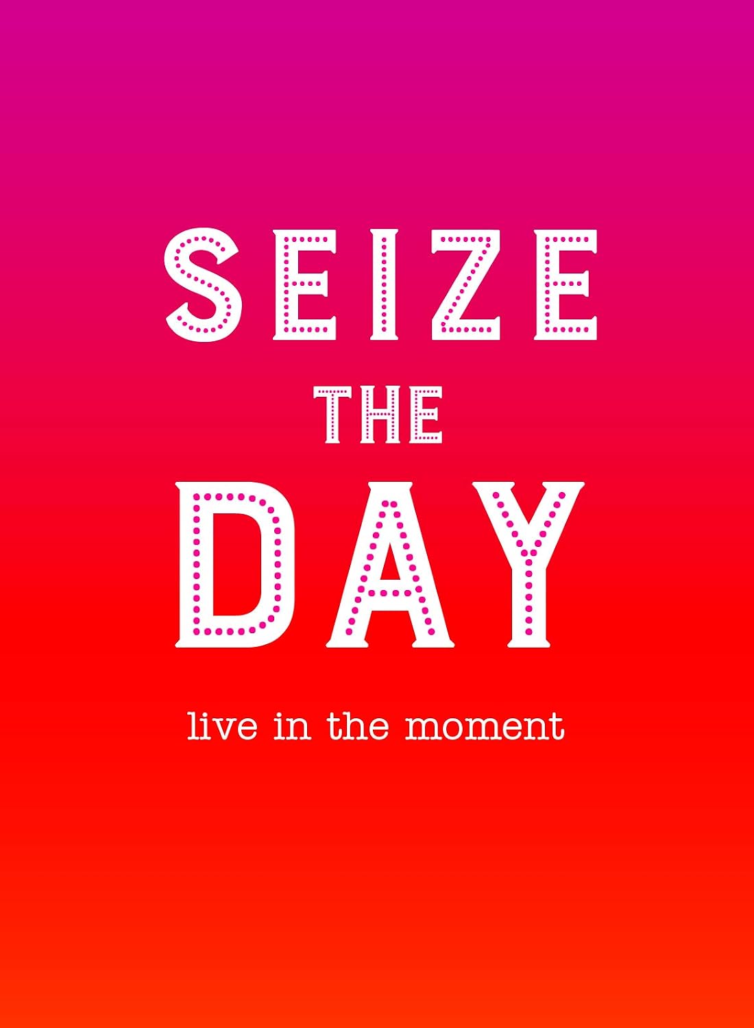SEIZE THE DAY: LIVE IN THE MOMENT