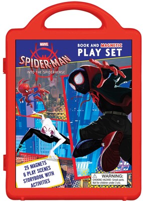 Book & Magnetic Playset: Marvel Spider Man Into the Spiderverse