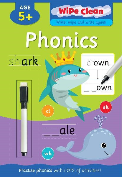 CZD1125_10 Wipe Clean Book Phonics