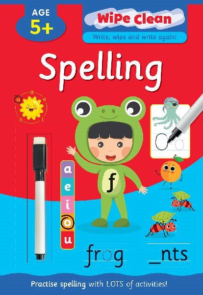 CZD1125_10 Wipe Clean Book Spelling
