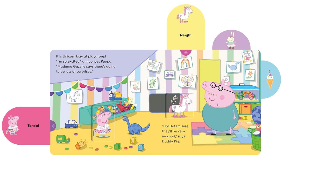 Peppa Pig: Unicorn Friends (A Pull-the-Tab Board Book)