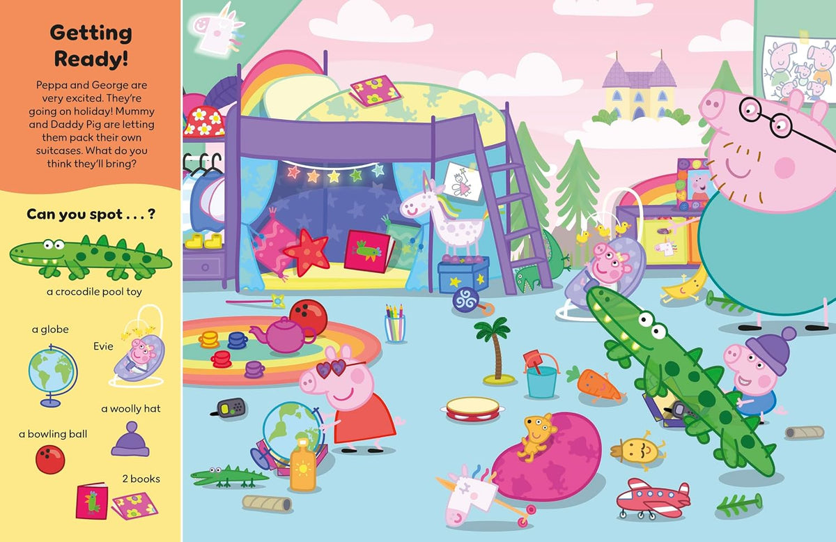 Where's Peppa on Holiday? (A search-and-find book)