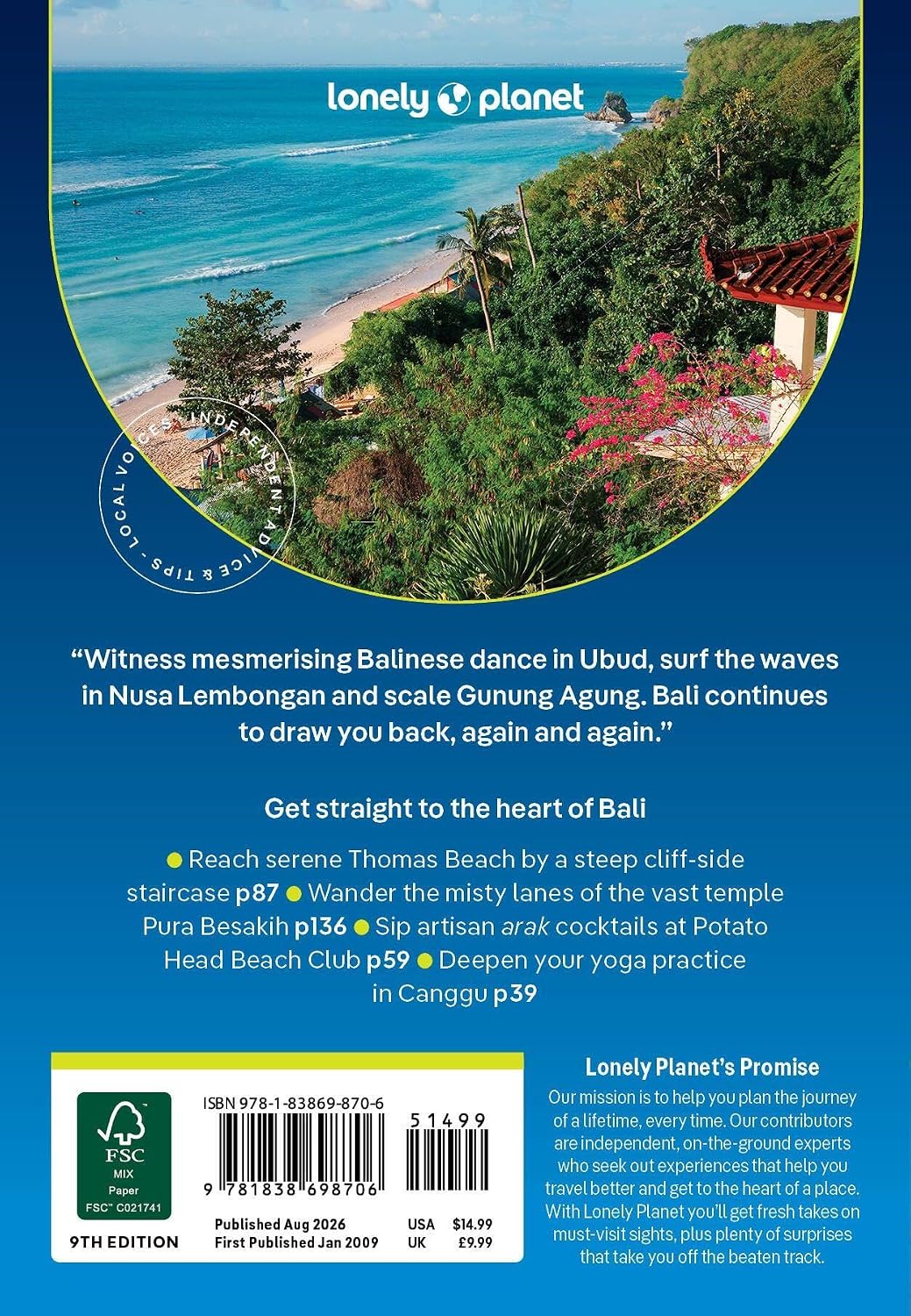 Lonely Planet Pocket Bali (9th Edition)