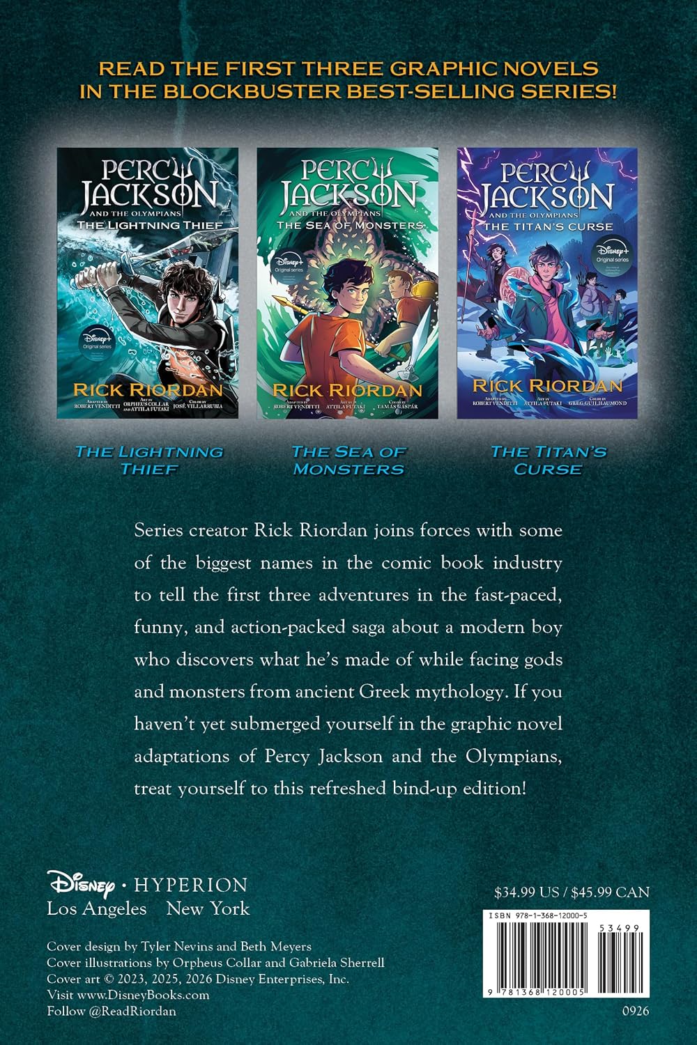 Percy Jackson and the Olympians Graphic Novel 3-Book Collection