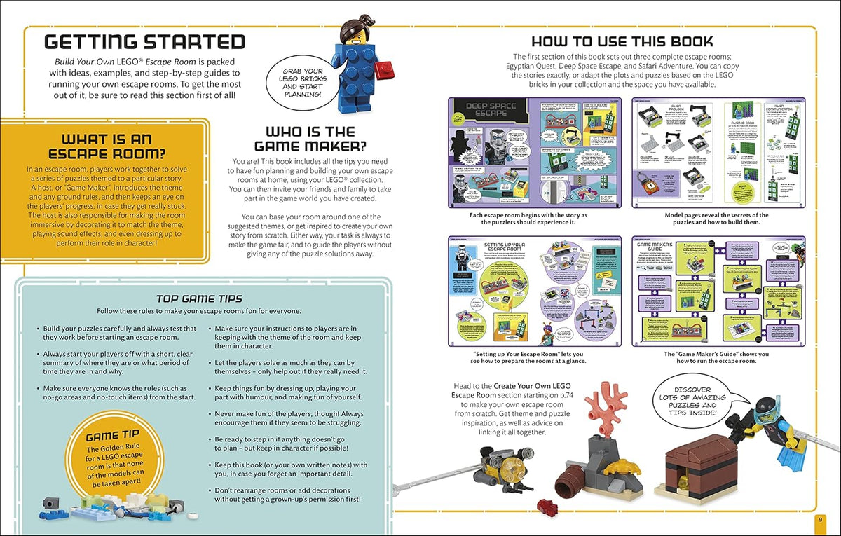 DK Lego Build Your Own Lego Escape Room (Incl Bricks)