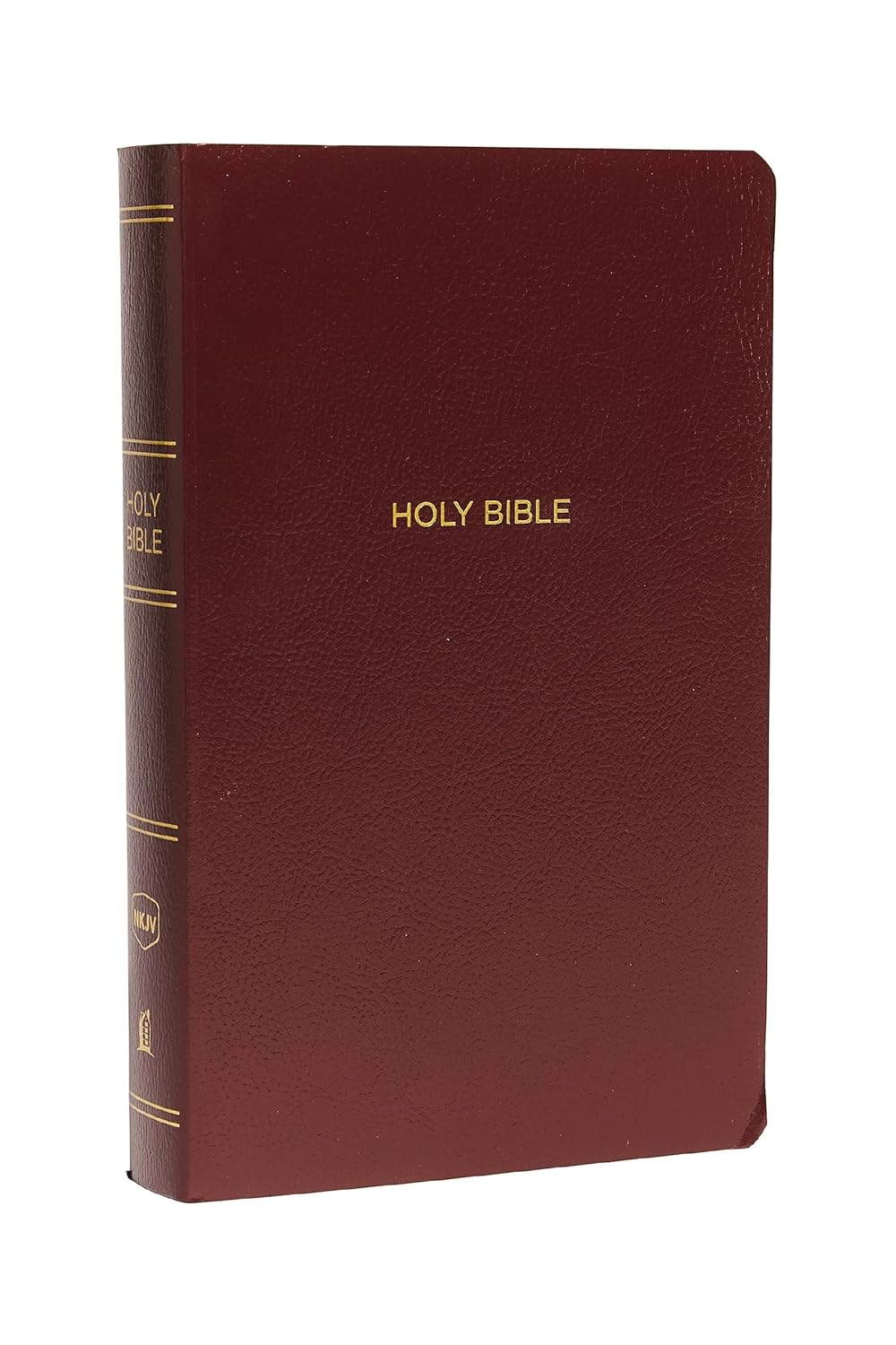 NKJV Gift & Award Bible (Leather-look, Burgundy, Red lettering)