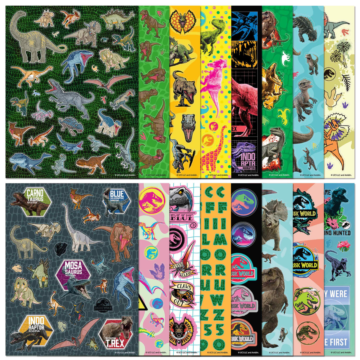 Kaleidoscope Sticker Bomb Jurassic