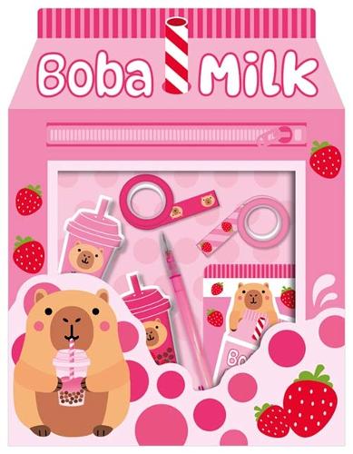Stationery Boba Capybara Sketchbook Set