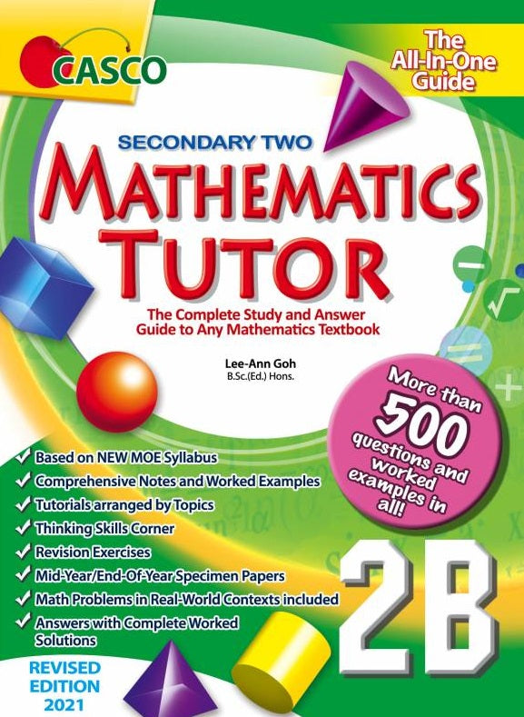 Secondary Mathematics Tutor 2B - Revised Edition 2021