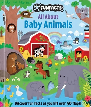 FunFacts: Explore Baby Animal Lift-the-Flap BookBoard Book with Over 50 Flaps to Lift!
