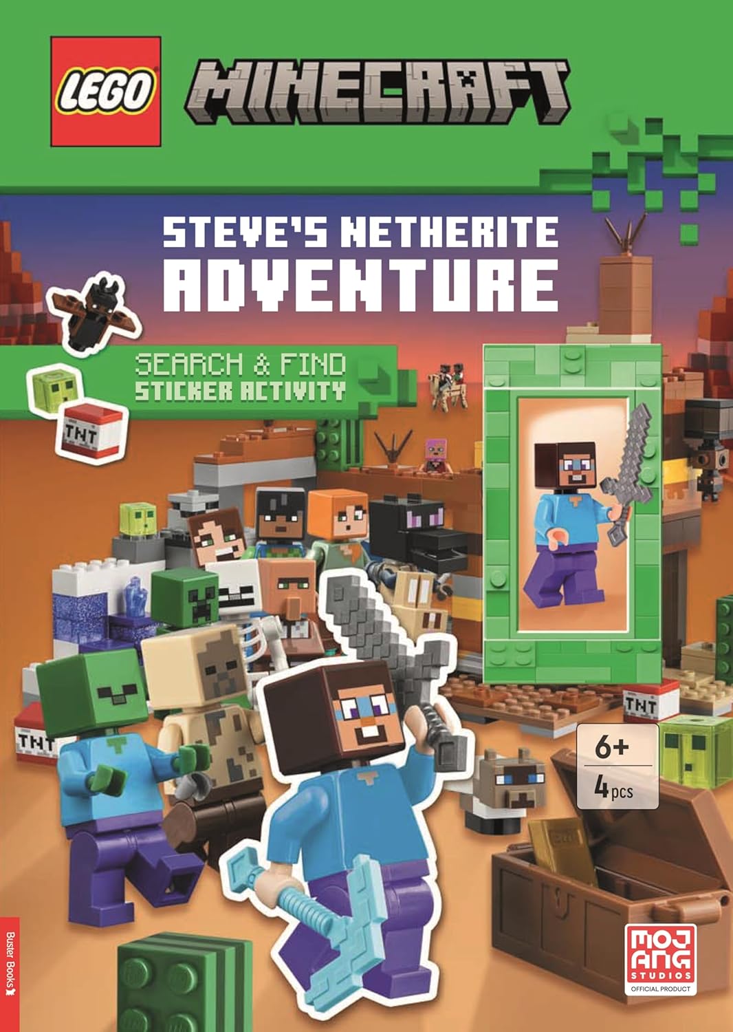Lego Minecraft Steve's Netherite Adventure (+Minifigure)