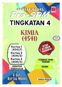 Kertas Model Pra-SPM Edisi Baharu Bahasa Kimia Tingkatan 4